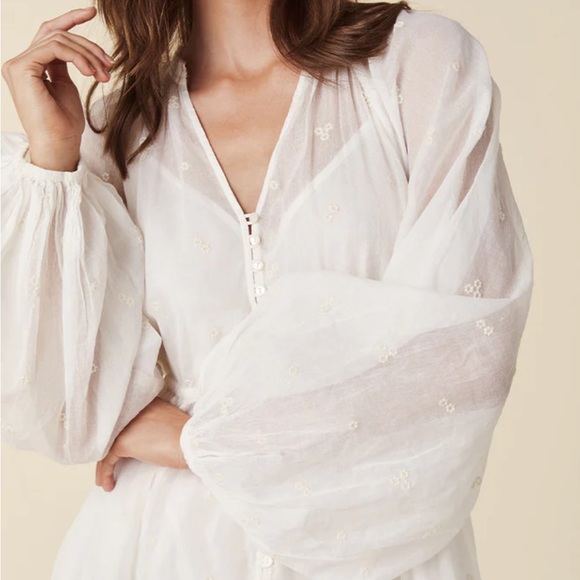 Spell x WOLFCUB Fleur Gown in Antique White - Picture 8 of 15